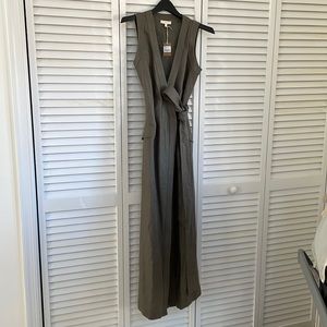 Ann Mashburn Hallie Olive Hopsack Wrap Dress